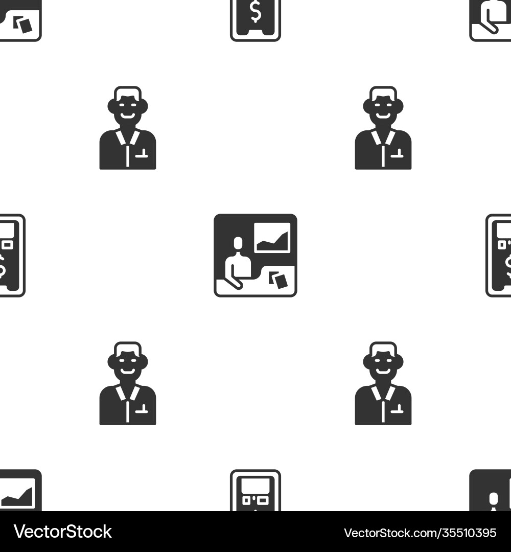 Trading Courses & Trader Mobile vector image