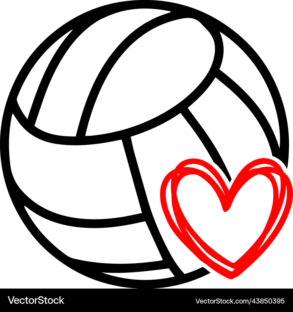 Volleyball sports volley ball exercise fun vector image