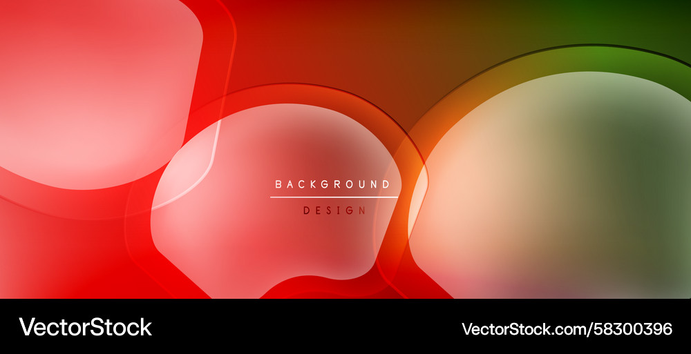 Abstract colorful background overlapping shapes Vector Image