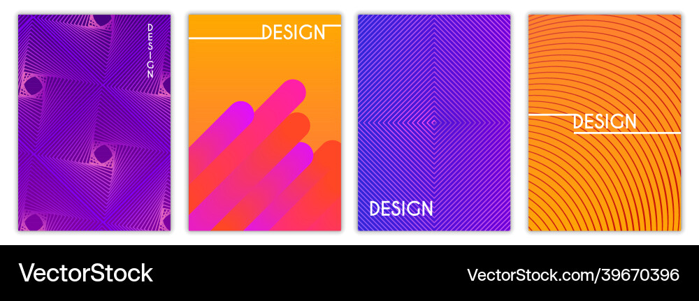 Abstract Halftone Patterns vector image