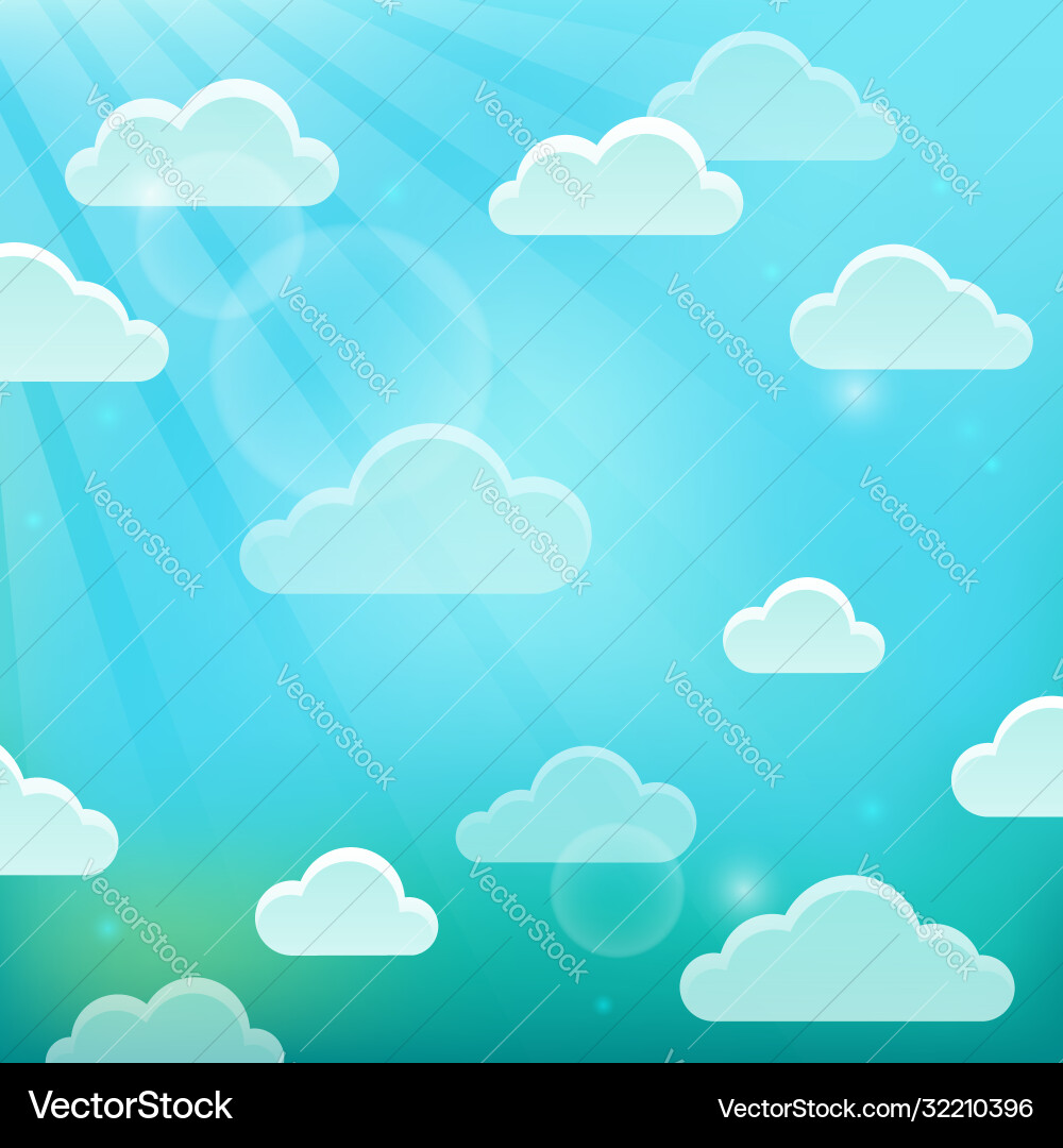 Clouds on sky theme 5 Royalty Free Vector Image