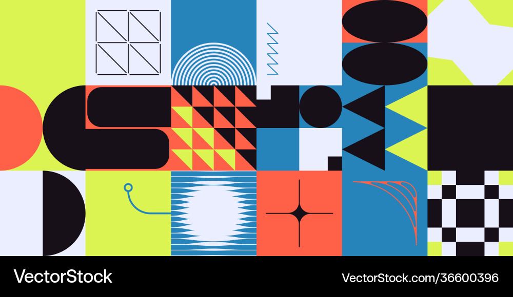 Deconstructed abstract pattern design Deconstructed abstract pattern design vector image