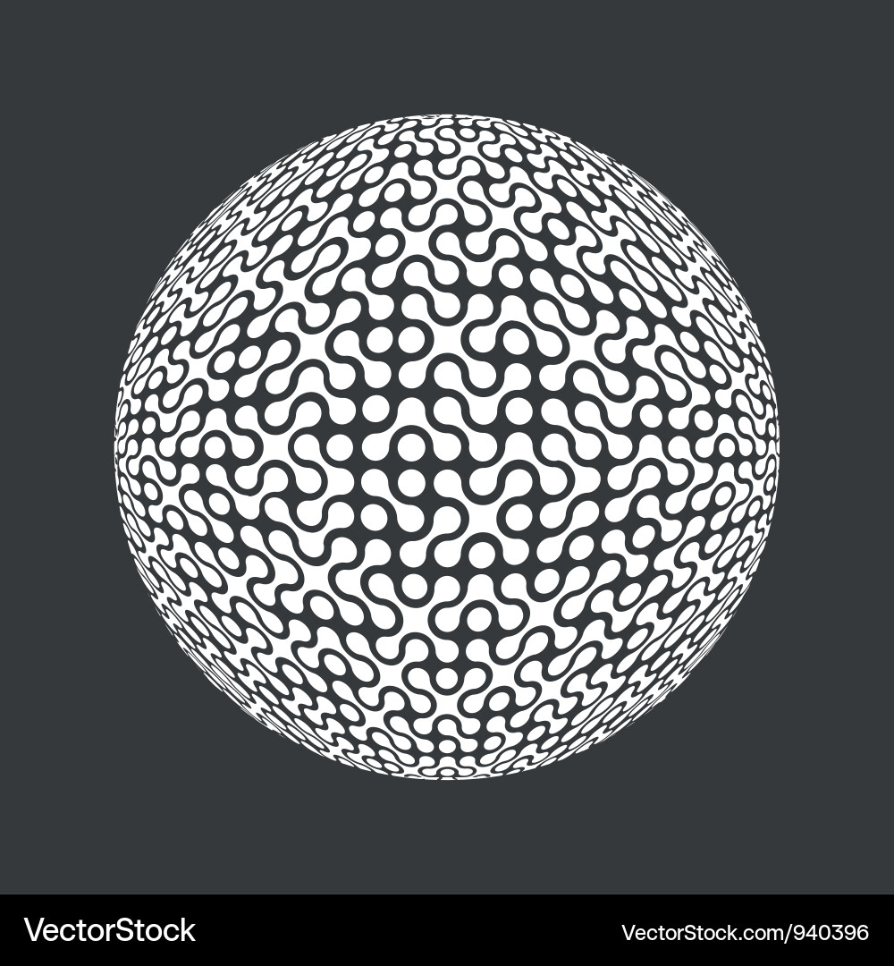 Geometric Circle Pattern Vector Image