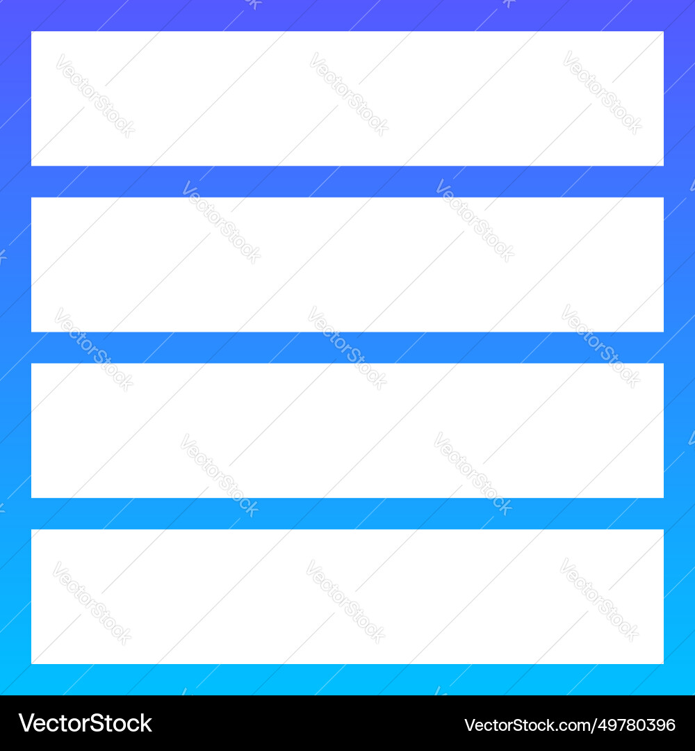 Layout 7 line gradient icon pictogram symbol vector image