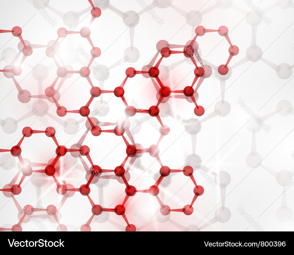 Molecular Structure Background Vector Image