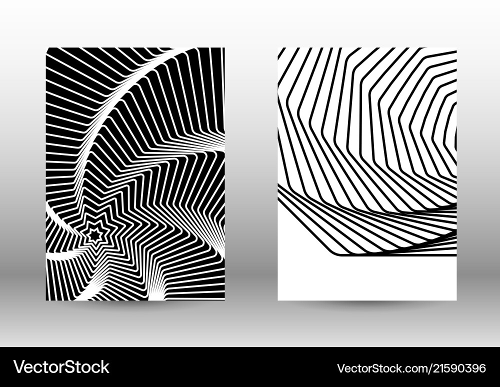 Psychedelic Distorted Lines vector image