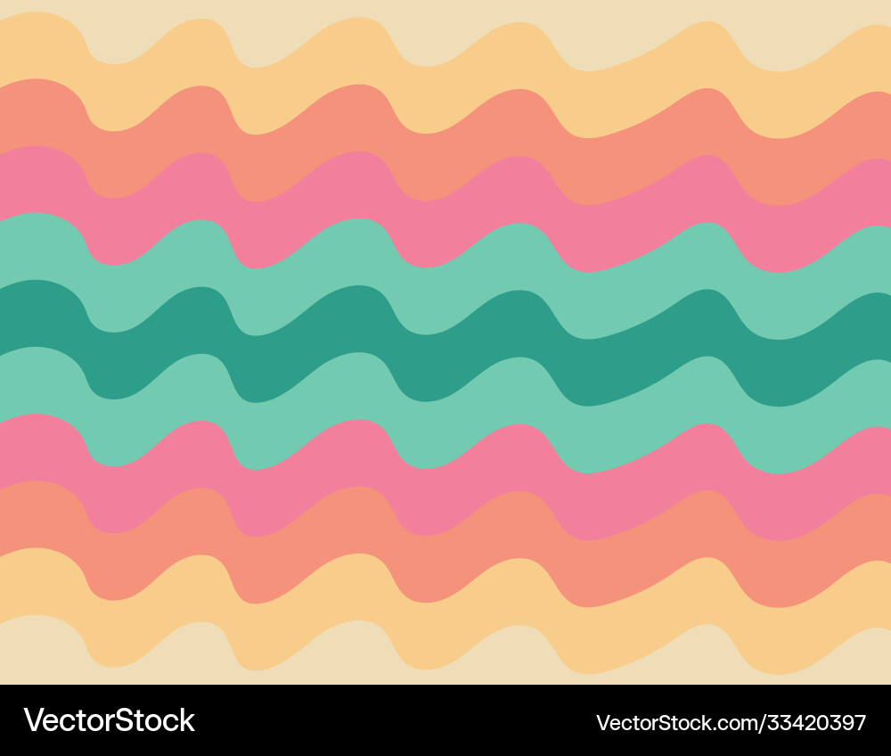 Abstract background pattern wavy lines colorful Vector Image