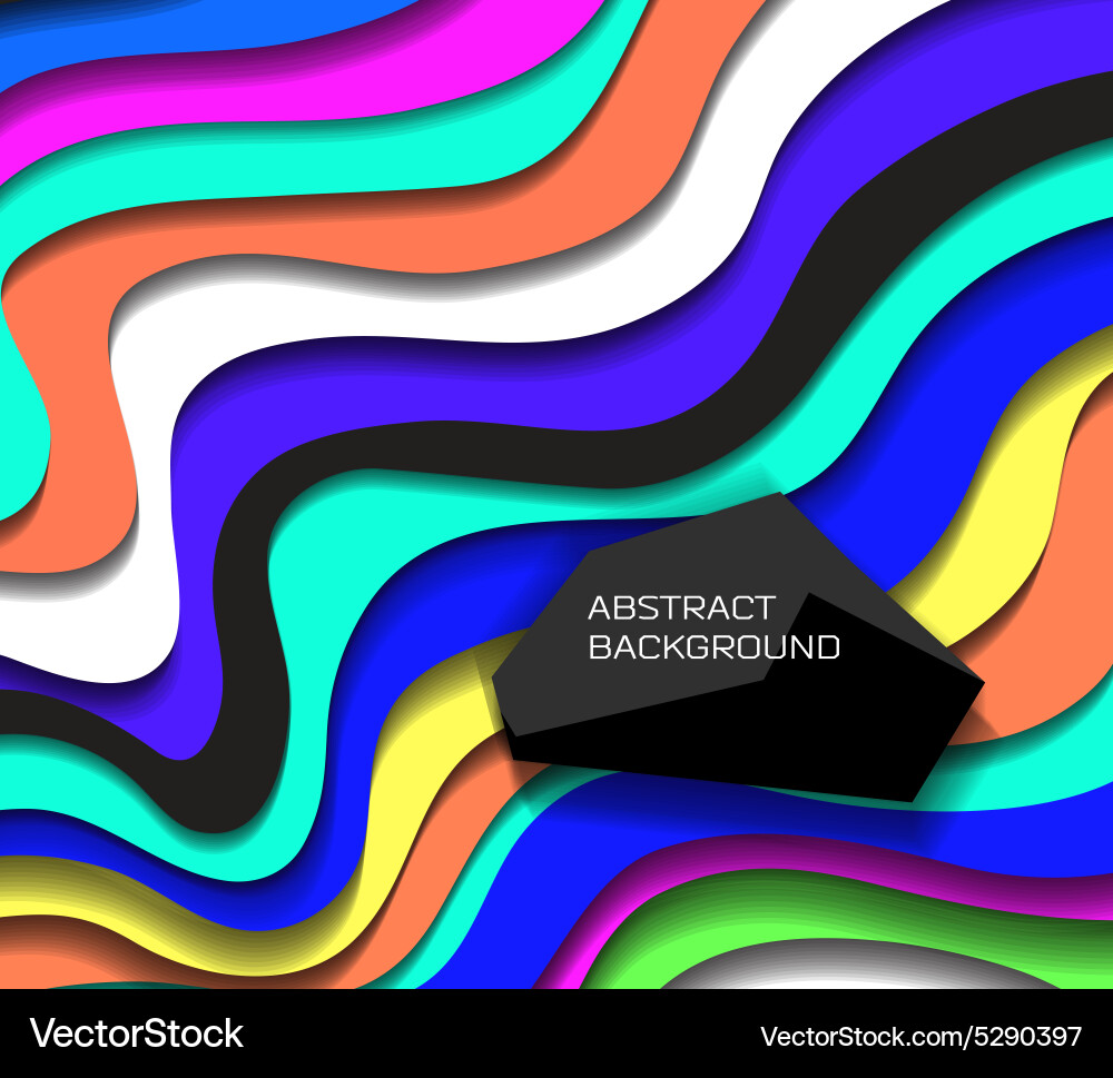 Abstract colorful lines background vector image