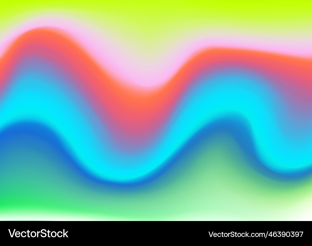 Abstract gradient waves design background vector image