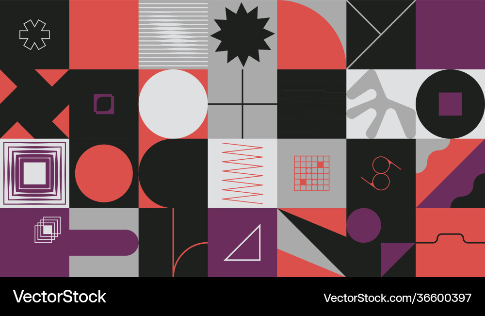 Deconstructed abstract pattern design Deconstructed abstract pattern design vector image