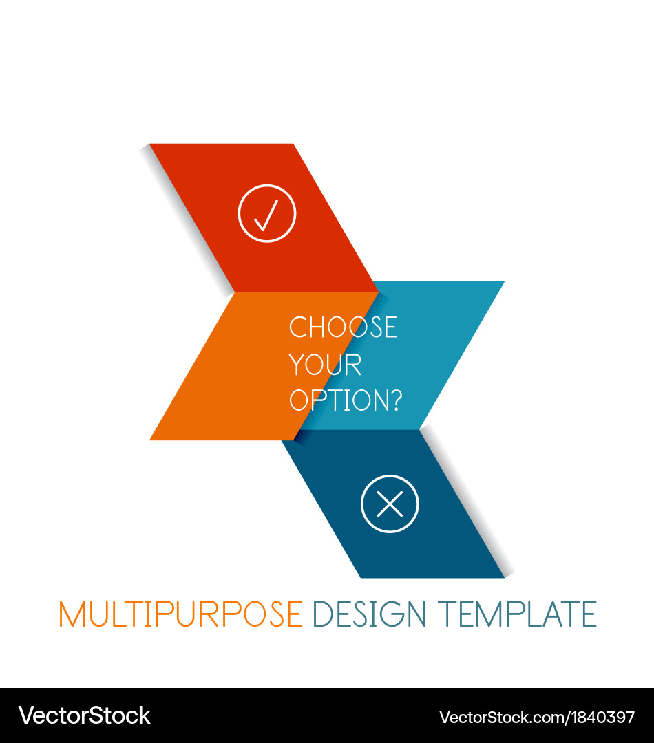 Geometric Shape Pattern Template vector image