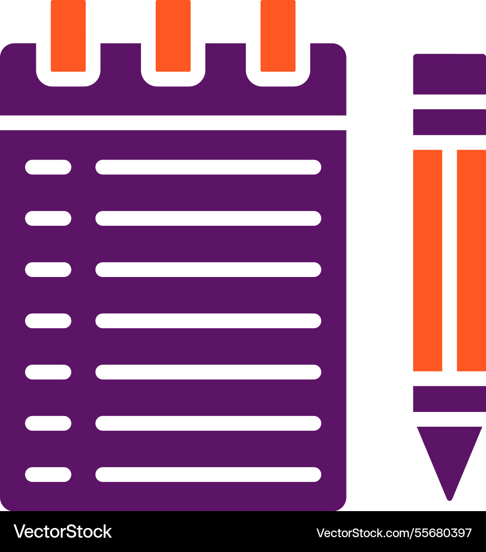 Notebook icon design Vector Image