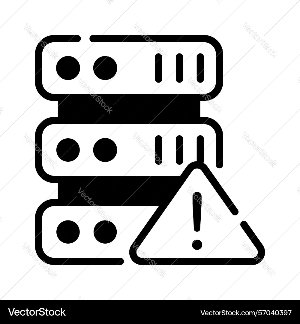 Server error Vector Image