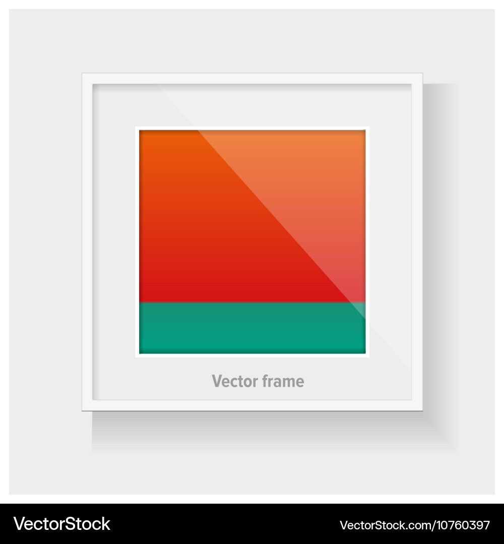 Square frame with colorful abstract vector image