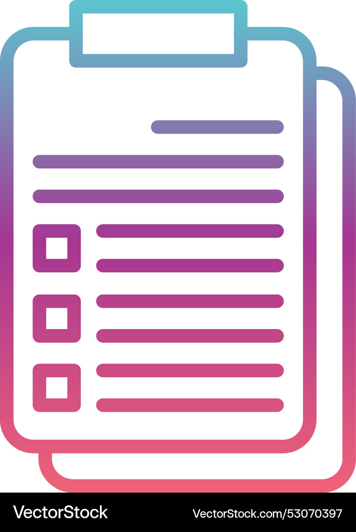 Test line gradient design vector image