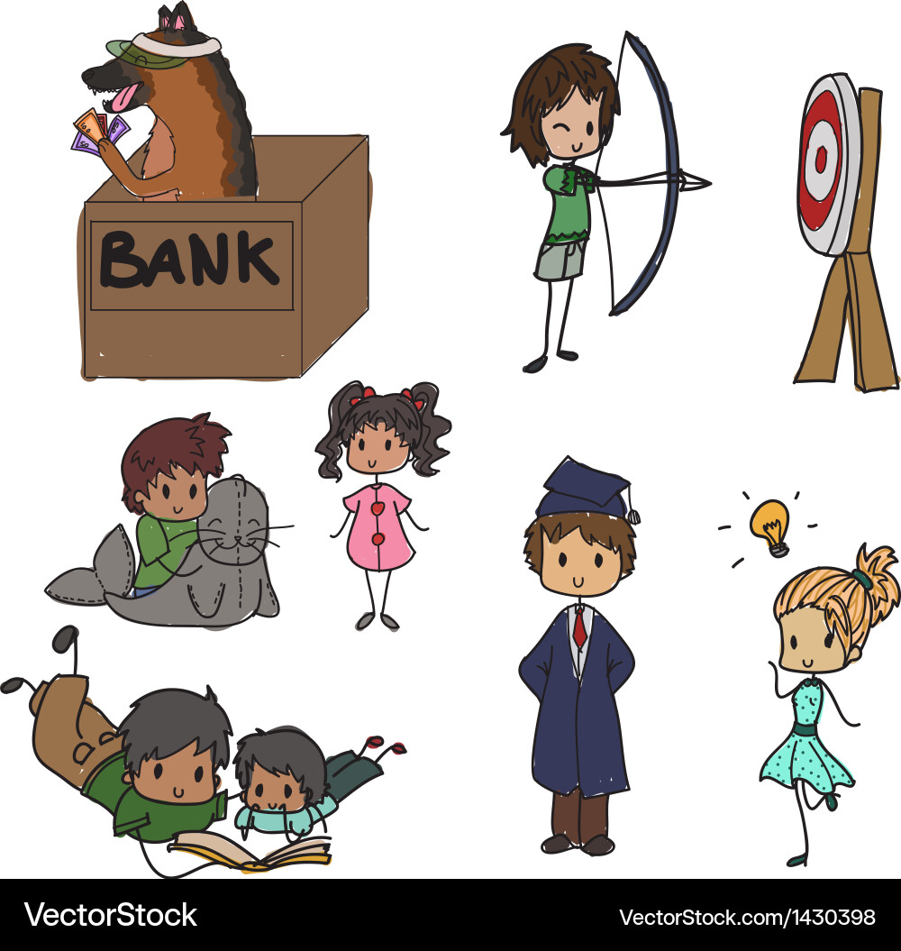 Doodle elements Royalty Free Vector Image - VectorStock