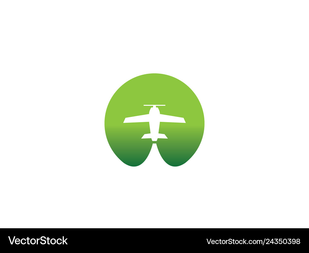 Kleine Flugzeug Reisebüro Logo Design Idee Kleine Flugzeug Reisebüro Logo Design Idee vektorbild