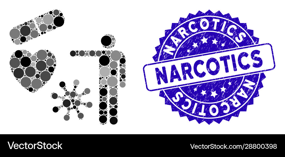 Mosaic medical objects presentation icon Vector Image
