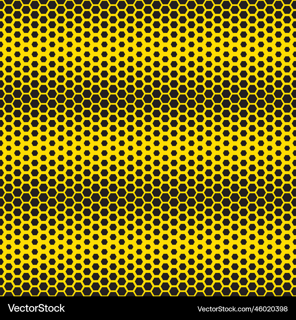 Seamless honeycomb gradient pattern background vector image