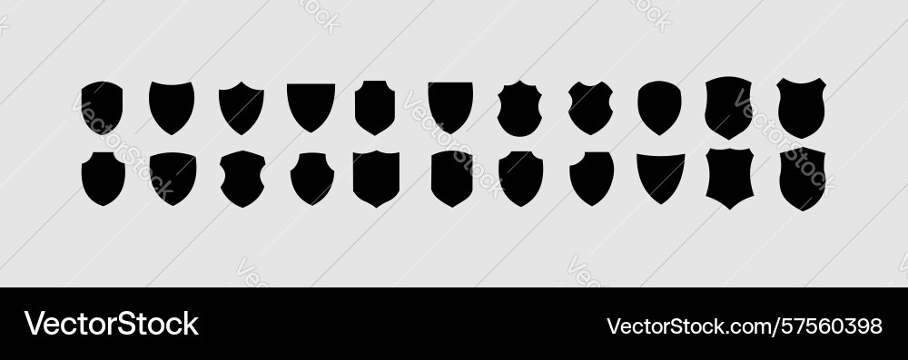 Shield icon is a linear style with editable stroke Shield icon is a linear style with editable stroke vector image