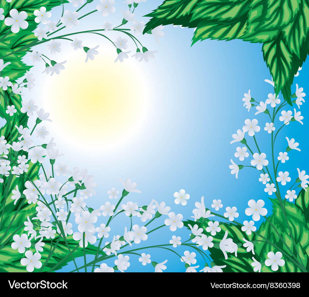 Spring background vector image