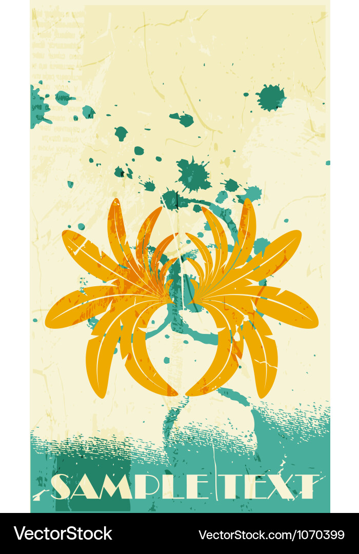 Abstract pattern for design retro poster vector image