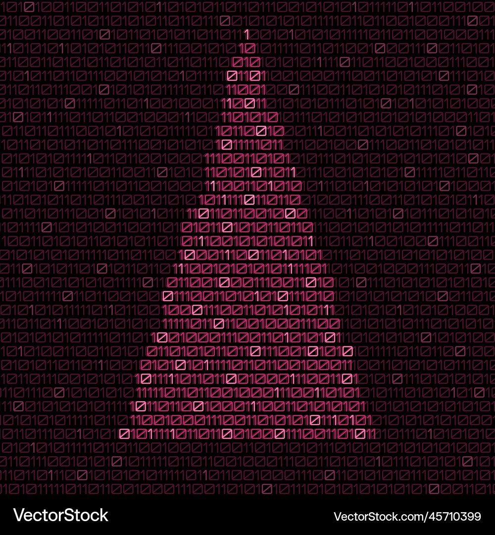 Digitaler Weihnachtsbaum mit Binärcode Digitaler Weihnachtsbaum mit Binärcode vektorbild