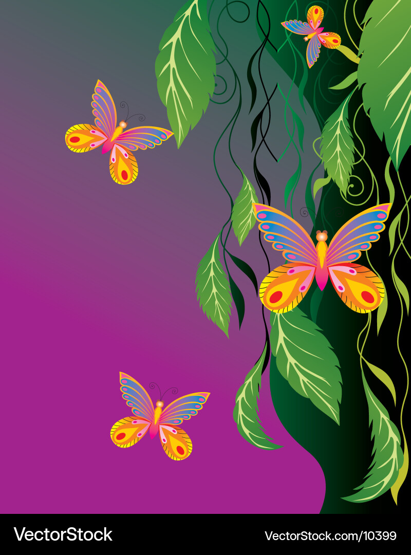 Elegant Floral Swirls Vector Image