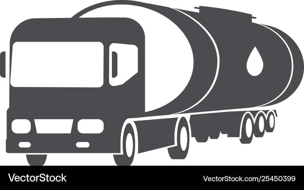 Öl LKW Fracht Lieferdienst Symbol Öl LKW Fracht Lieferdienst Symbol vektorbild