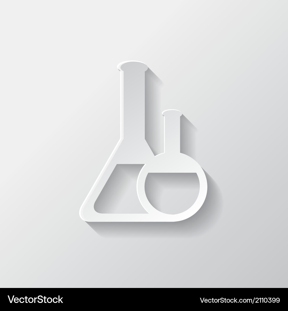 Laboratory Flask Icon vector image