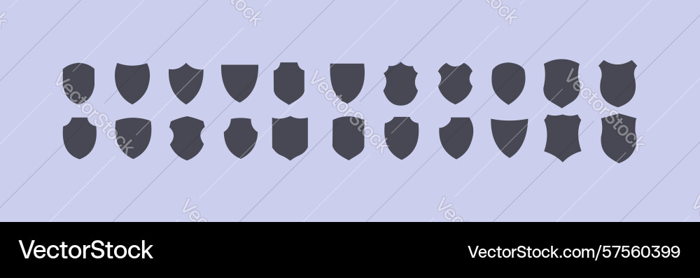 Shield icon is a linear style with editable stroke Shield icon is a linear style with editable stroke vector image