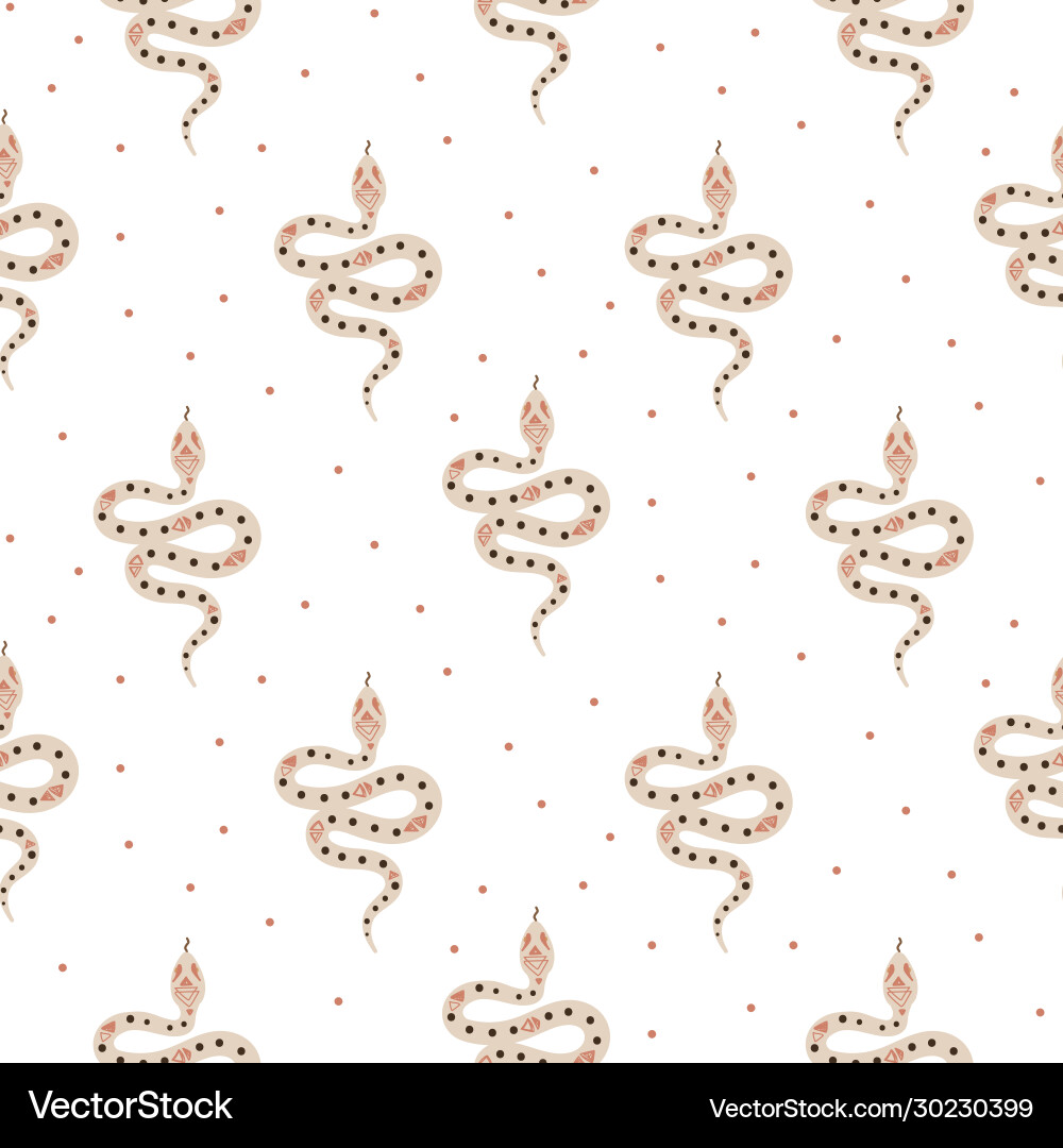 Snake Alchemy Symbol Pattern Vector Image