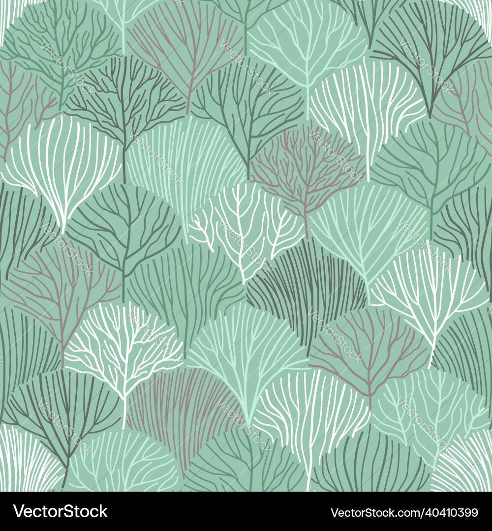 Spring forest seamless pattern great design Vector Image