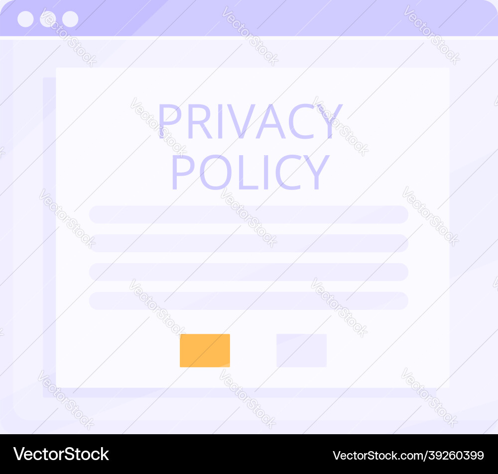 Web secure icon cartoon data privacy Web secure icon cartoon data privacy vector image