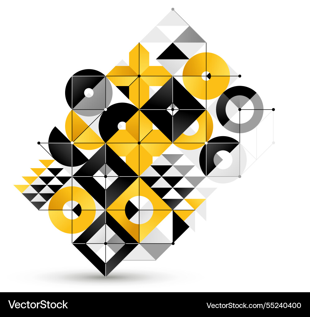 Abstract geometric background isolated tech style Abstract geometric background isolated tech style vector image