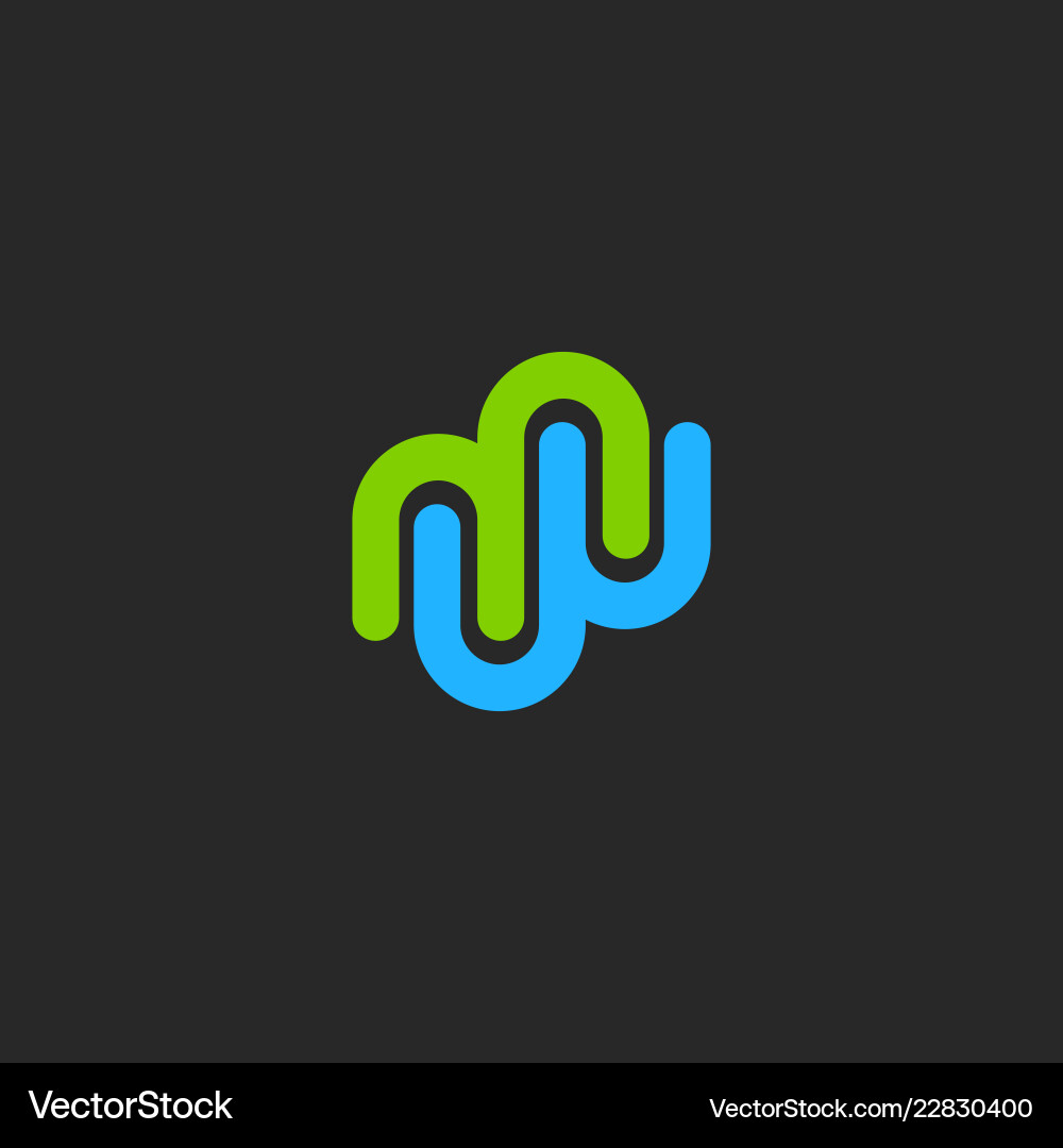 Abstract Line Shape Logo Vector Image
