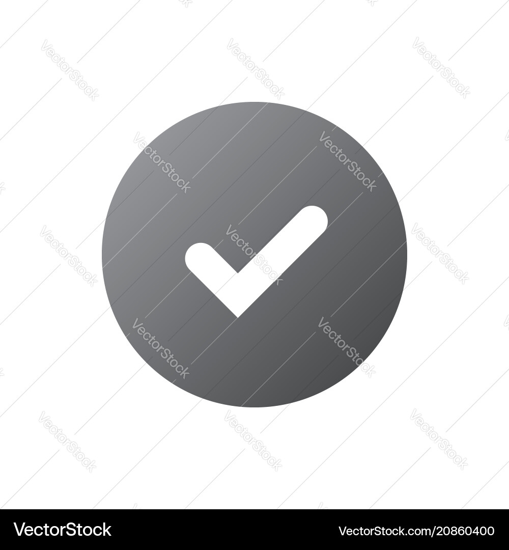 Checkmark Symbol Element vector image