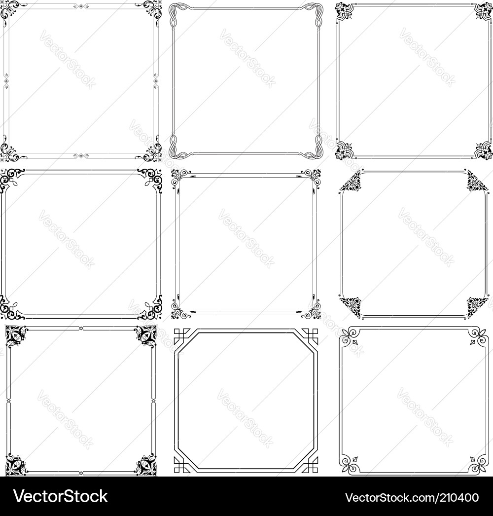 Decorative Frames Vector Image