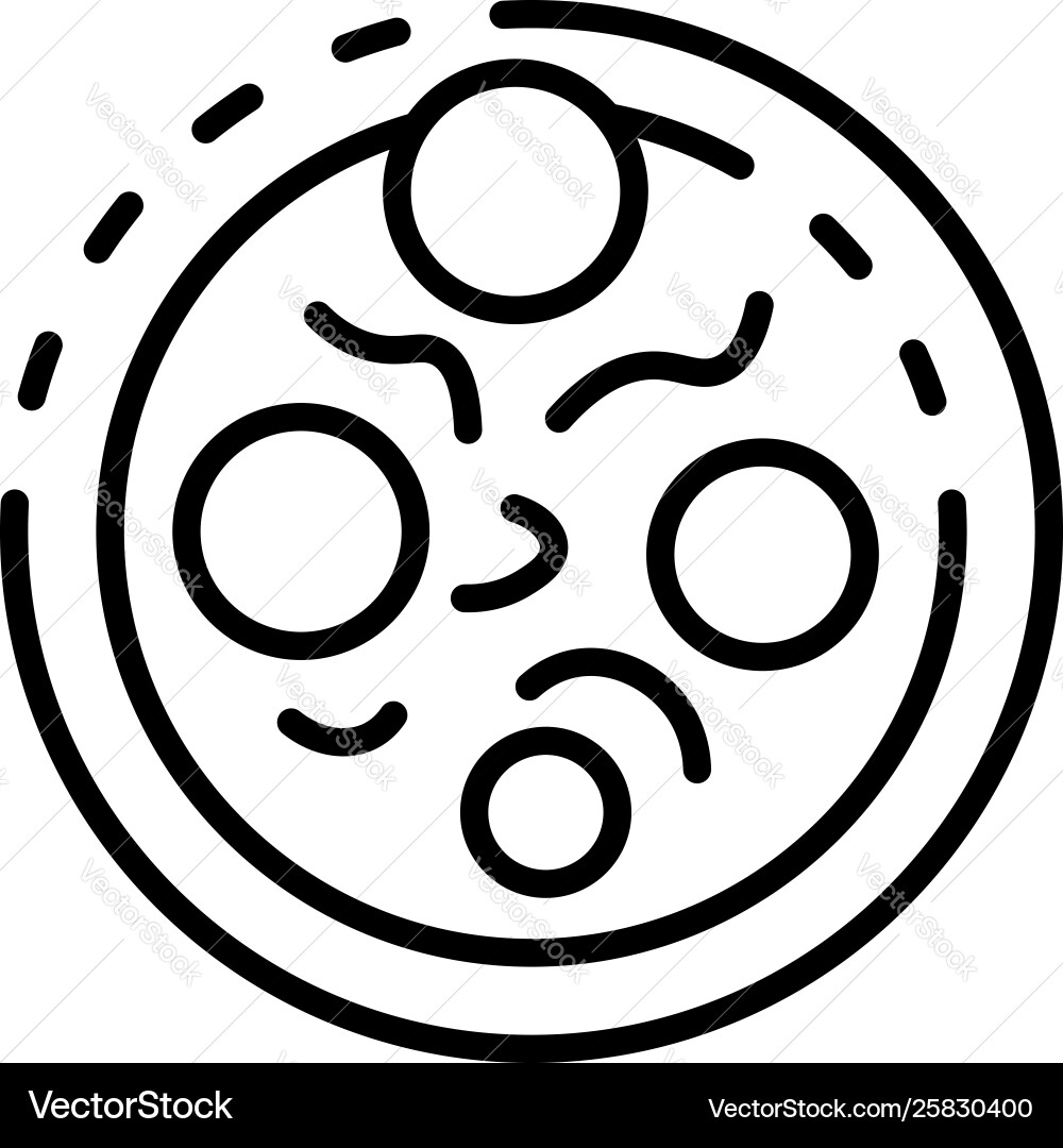 Diplococcus icon outline style Vector Image