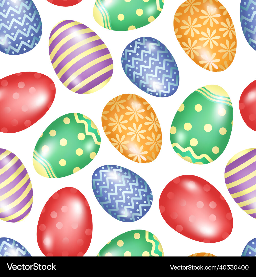 Hand drawn seamless pattern of many different Vector Image