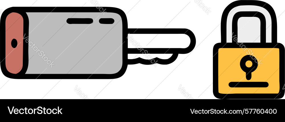 Secure car key icon design generative ai vector image
