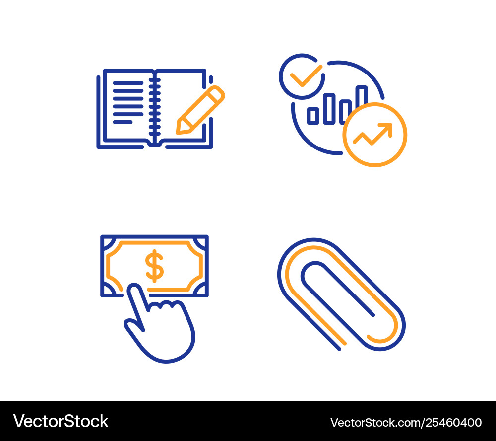 Statistics payment click and feedback icons set Statistics payment click and feedback icons set vector image
