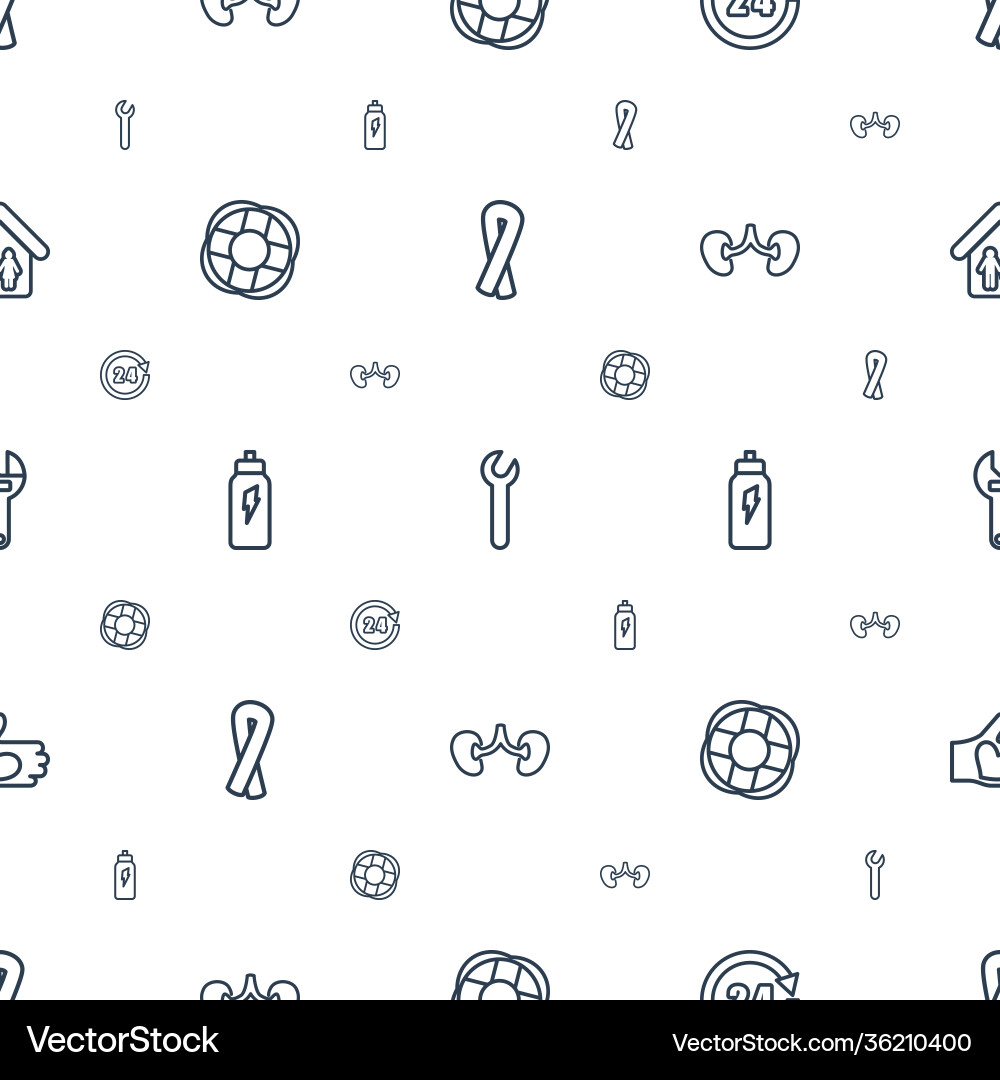 Support icons pattern seamless white background Support icons pattern seamless white background vector image