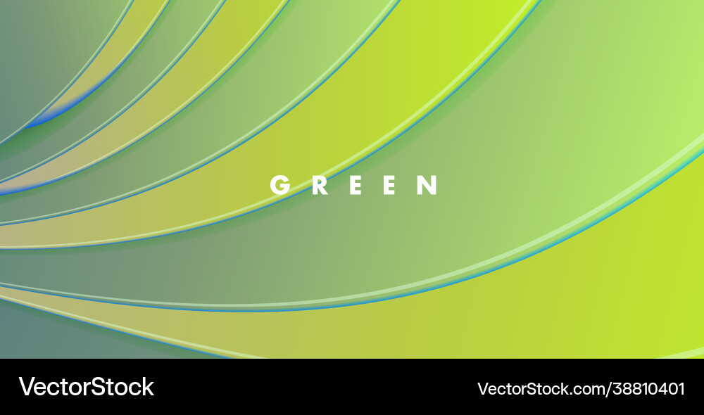 Abstract green background with layers forming Vector Image
