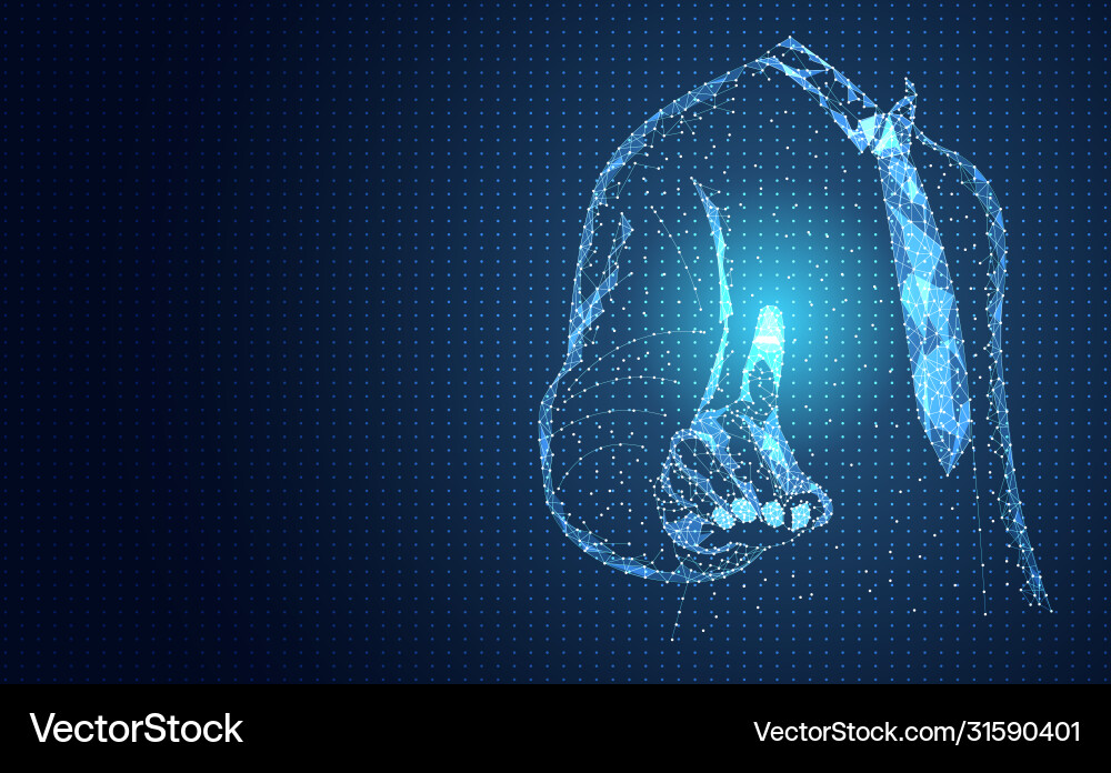 Abstract technology line triangle and points Abstract technology line triangle and points Vector Image