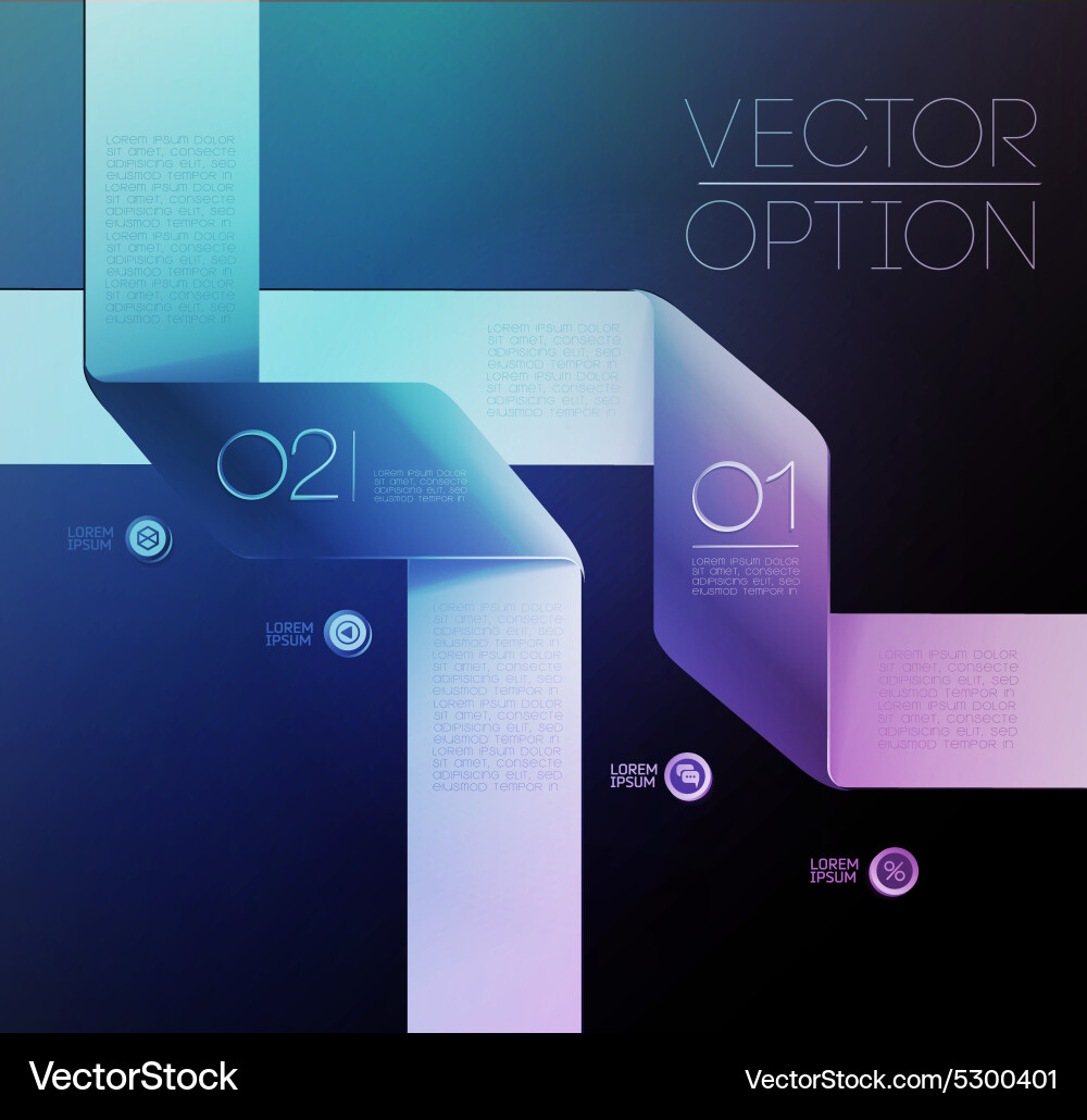 Design elements for options Vector Image