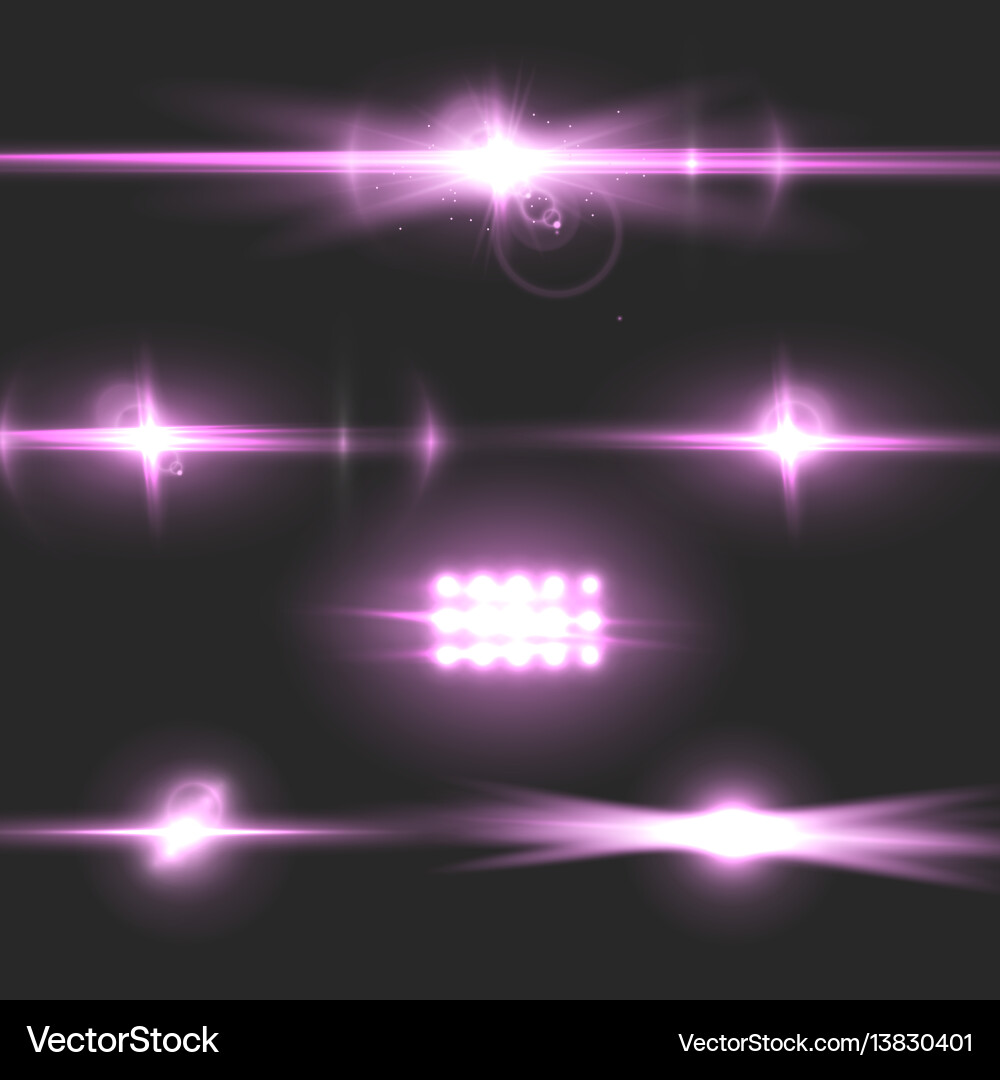 Dynamic Lens Flare Effect Vector Image