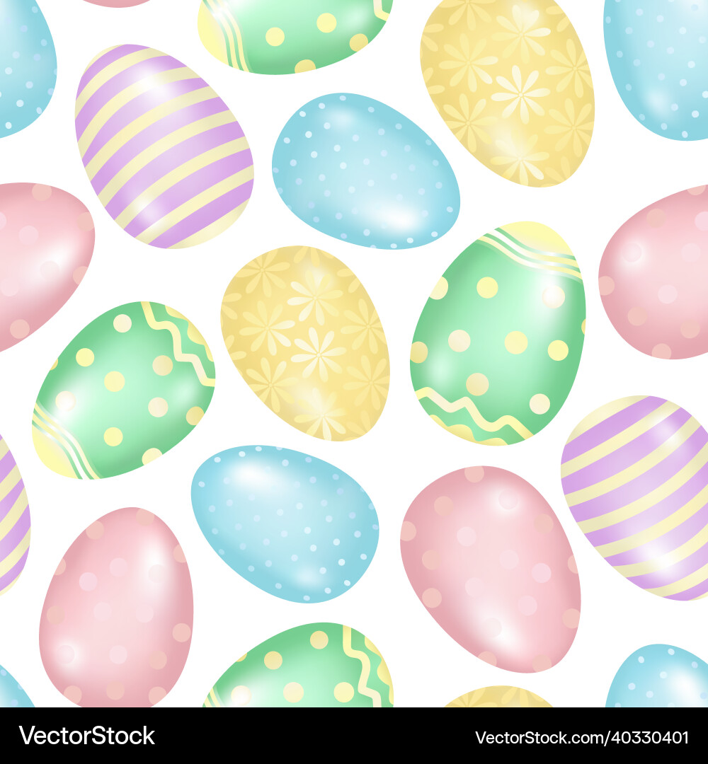 Hand drawn seamless pattern of many different Vector Image