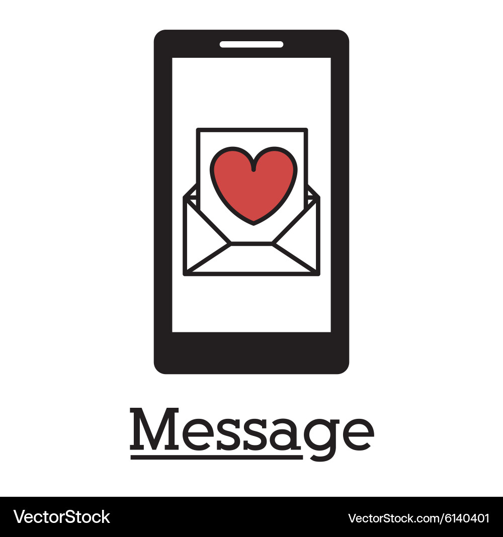 Message design vector image