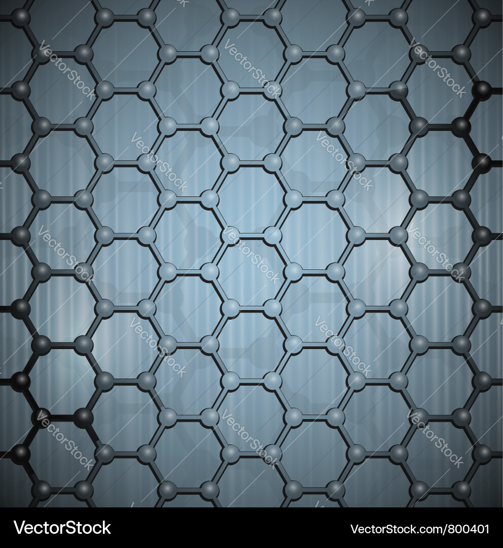 Molecular structure background vector image